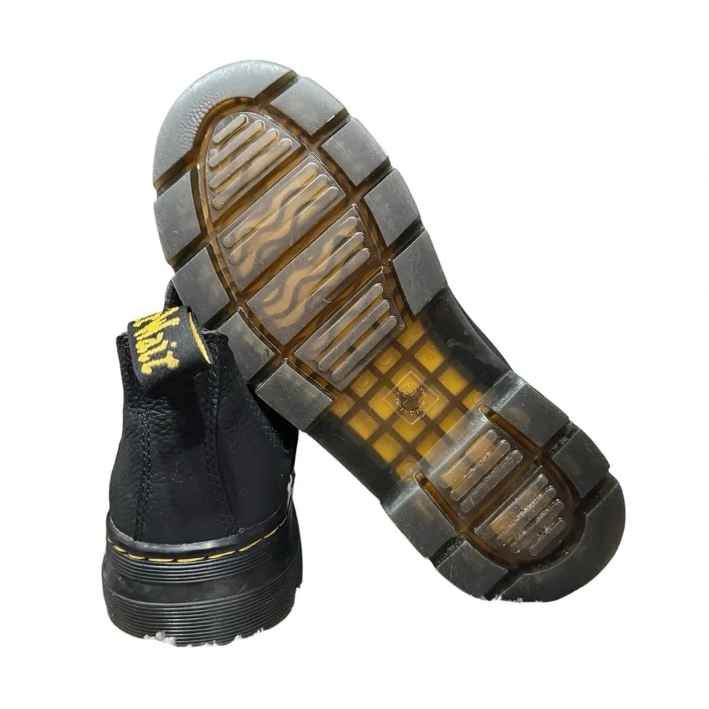 Dr. Martens Woman’s  Hardie II Black Pit Quarter Boots Chelsea Shoes Size 8